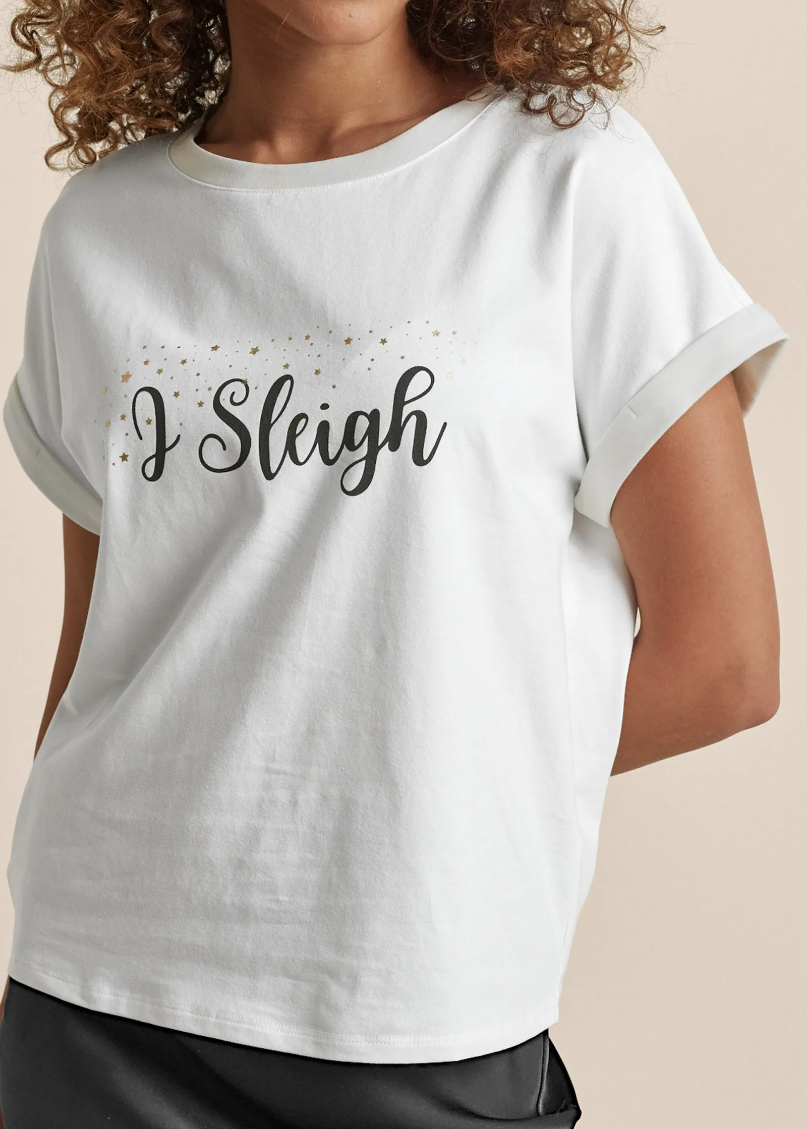 I Sleigh Graphic Tee - White sold by VENUS product image thumbnail 3