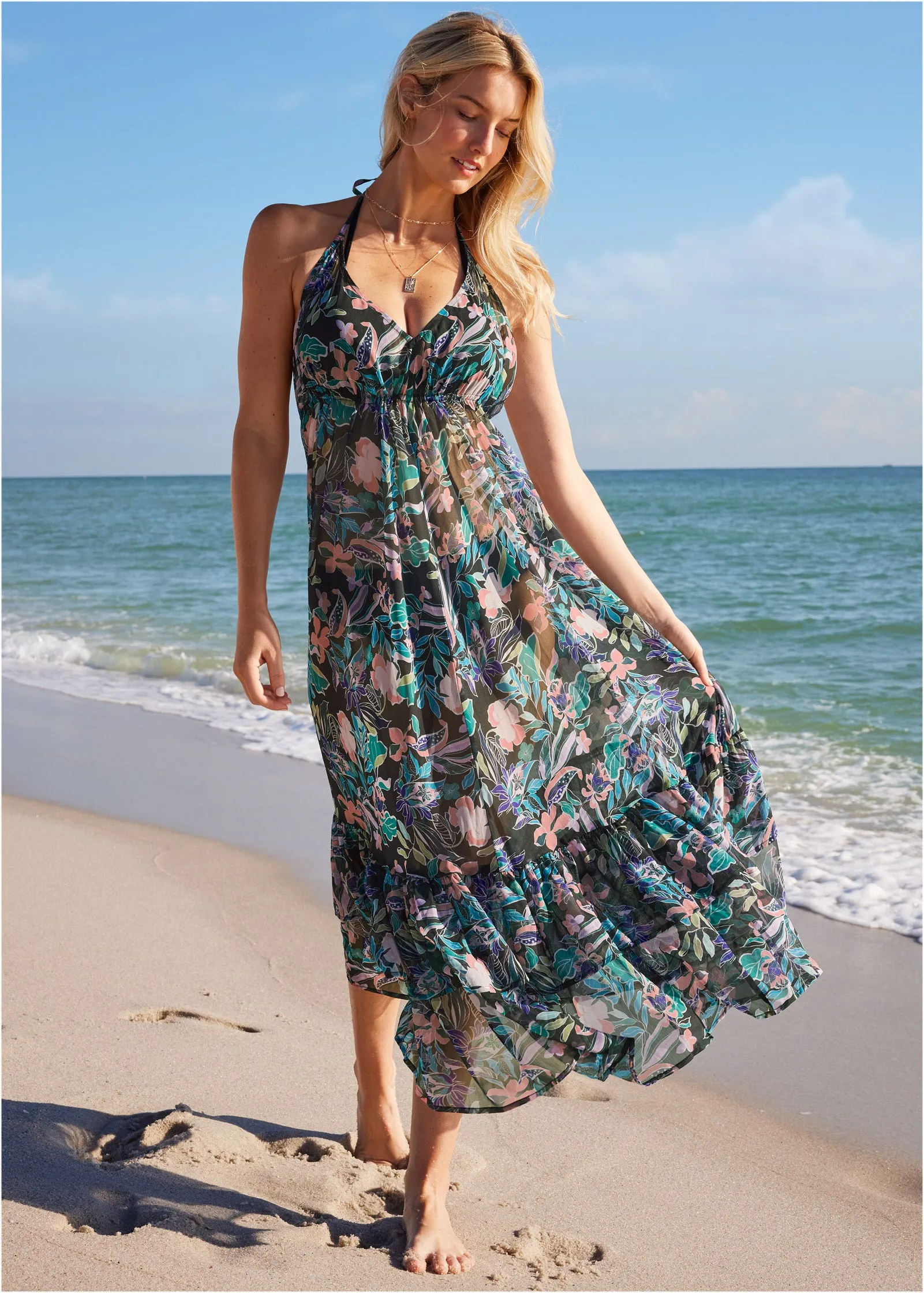 Cover Up Dress - Tropical Walks sold by VENUS