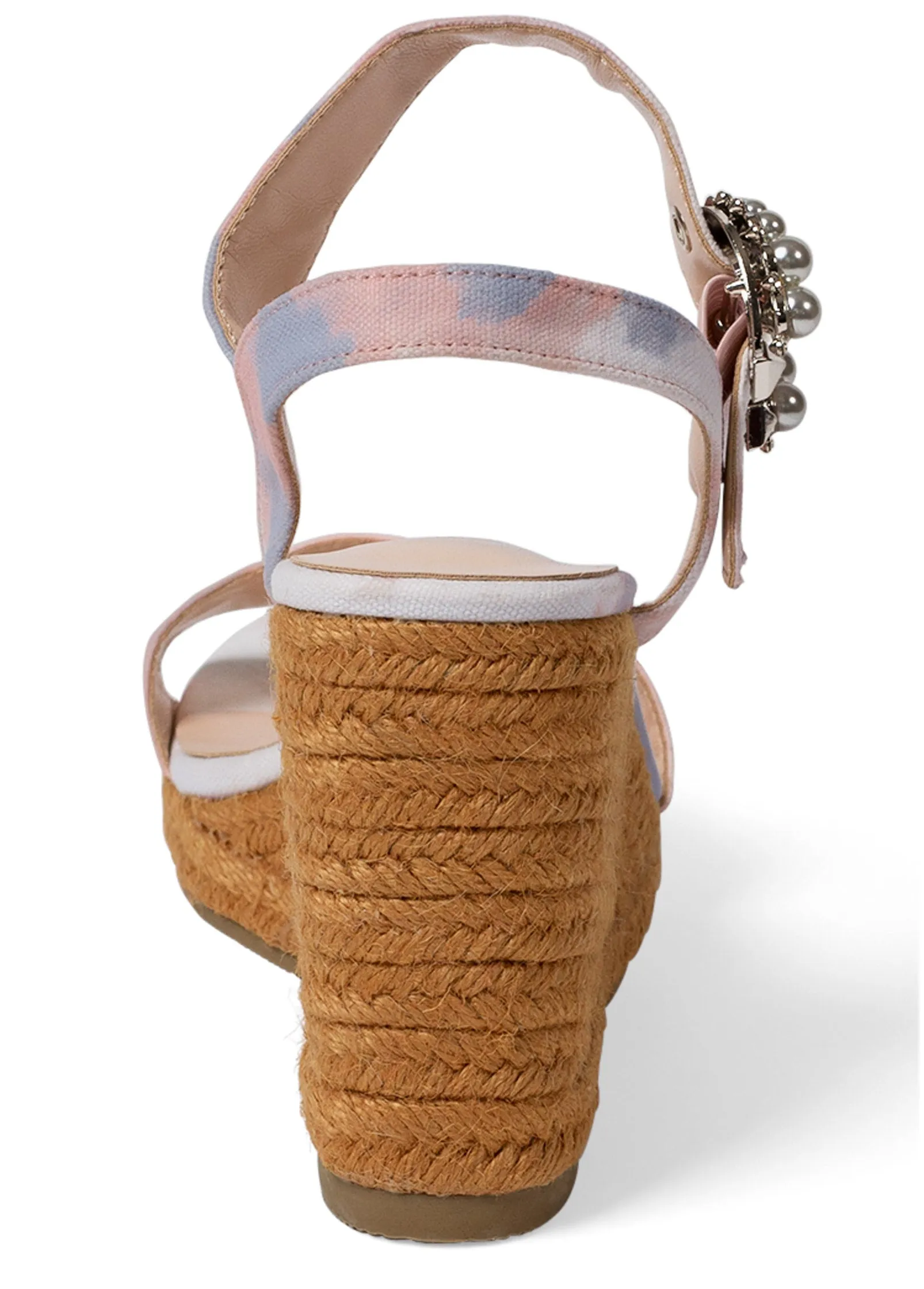 Tie-Dye Embellished Wedges - White Multi sold by VENUS product image thumbnail 4