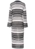 Stripe Duster  - White Multi sold by VENUS