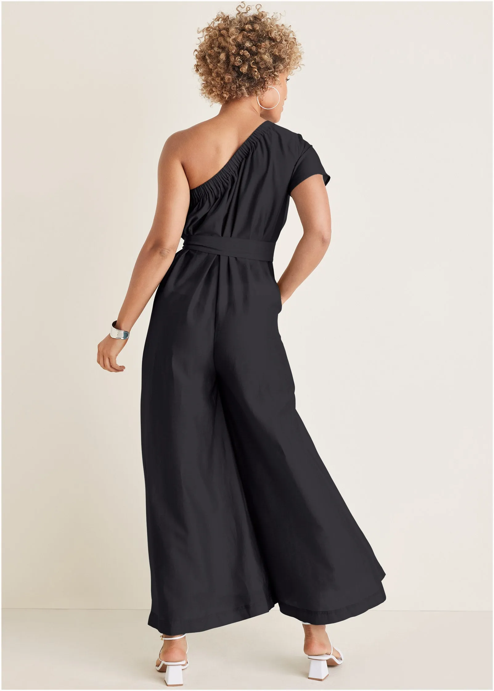 One Shoulder Jumpsuit - Black sold by VENUS product image thumbnail 2