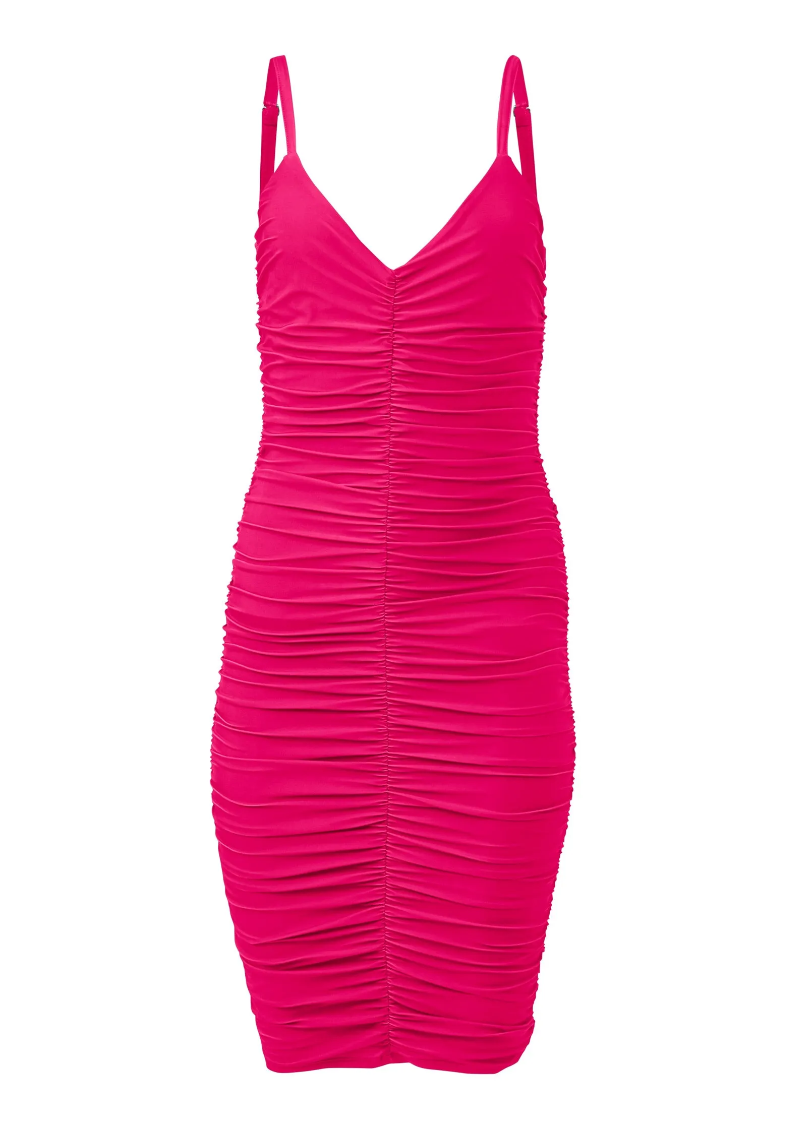 Ruched Mini Dress - Fuchsia sold by VENUS product image thumbnail 5