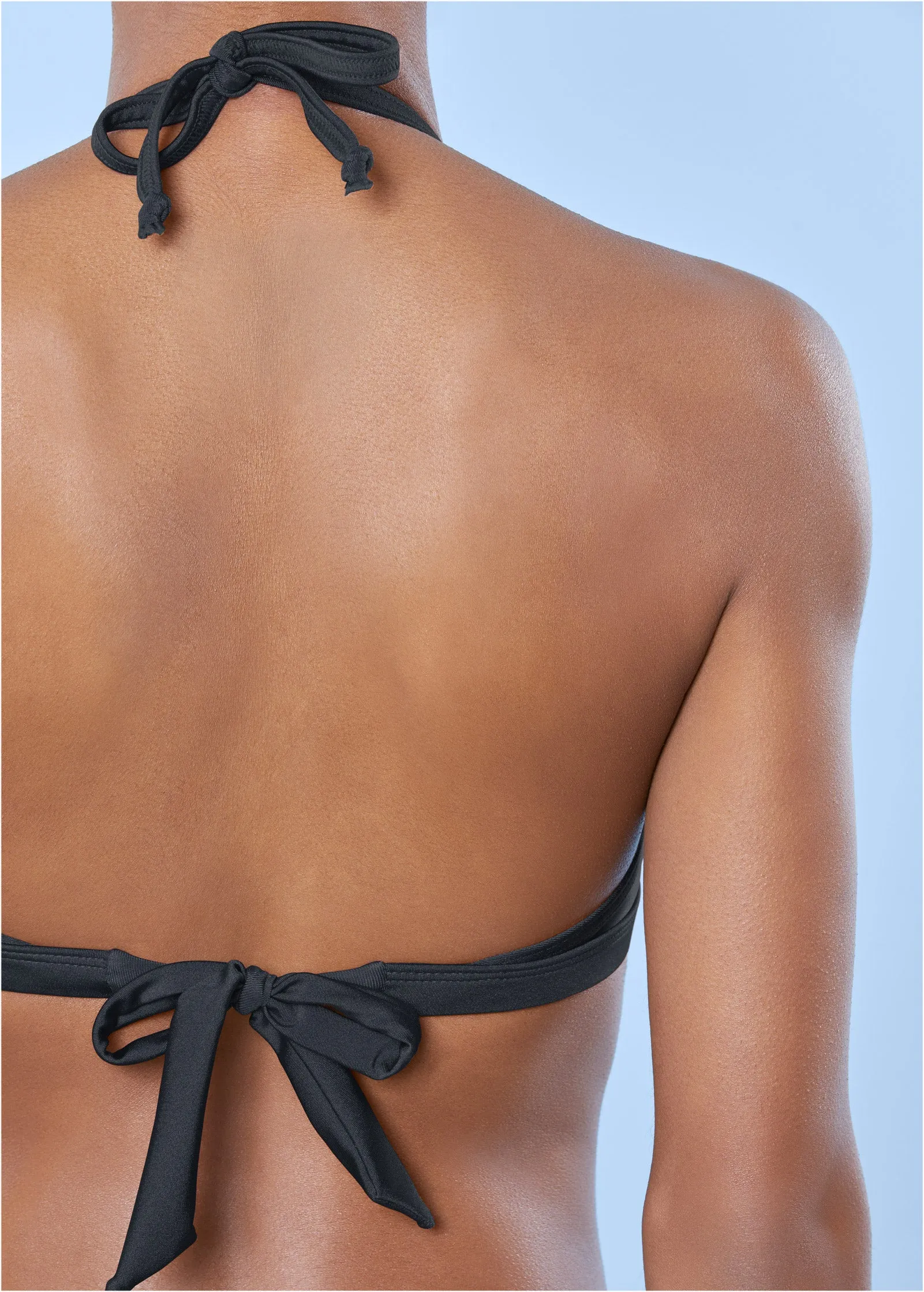 Grommet Triangle Top - Shiny Slate sold by VENUS product image thumbnail 4