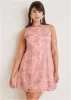 Lace Mini Dress - Evening Sand sold by VENUS