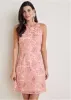 Lace Mini Dress - Evening Sand sold by VENUS