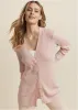 Shimmer Ribbed Cardigan - Peach sold by VENUS