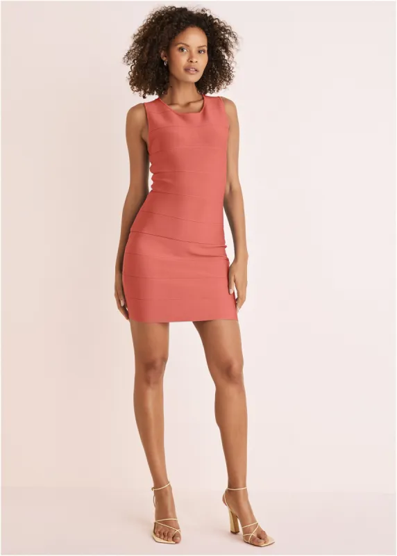 Mini Bandage Dress - Burnt Orange sold by VENUS