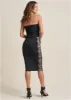 Lace Detail Bodycon Dress - Black sold by VENUS