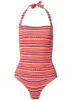 Slimming One-Piece - Sunrise Stripes sold by VENUS