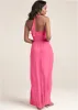 High Neck Maxi Dress - Hot Pink sold by VENUS
