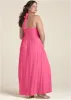 High Neck Maxi Dress - Hot Pink sold by VENUS