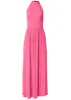 High Neck Maxi Dress - Hot Pink sold by VENUS