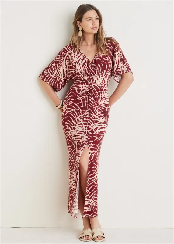 Twist Front Maxi Dress - Mystic Palm sold by VENUS