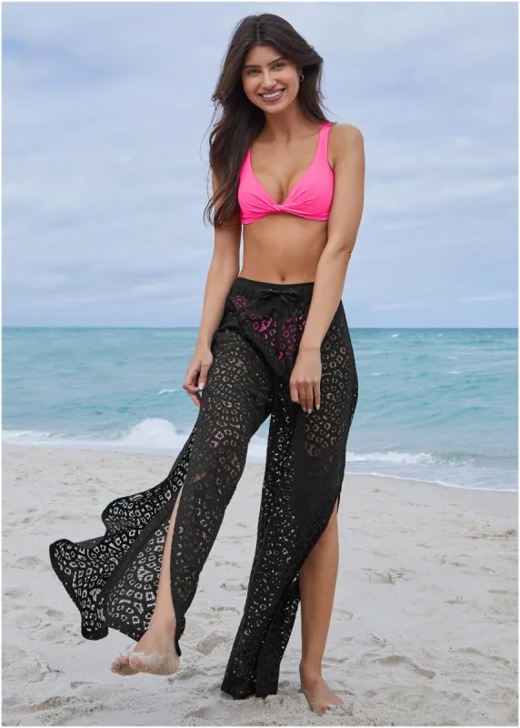 Lace Pant - Black sold by VENUS