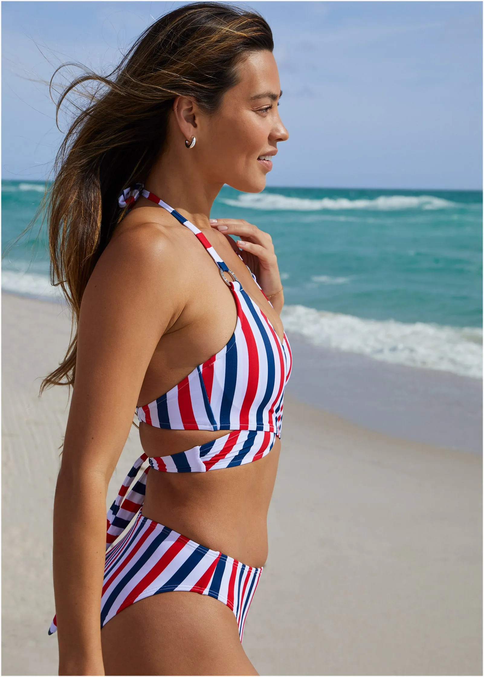 Fiji Mid Rise Moderate - Americana Stripe Large sold by VENUS product image thumbnail 3
