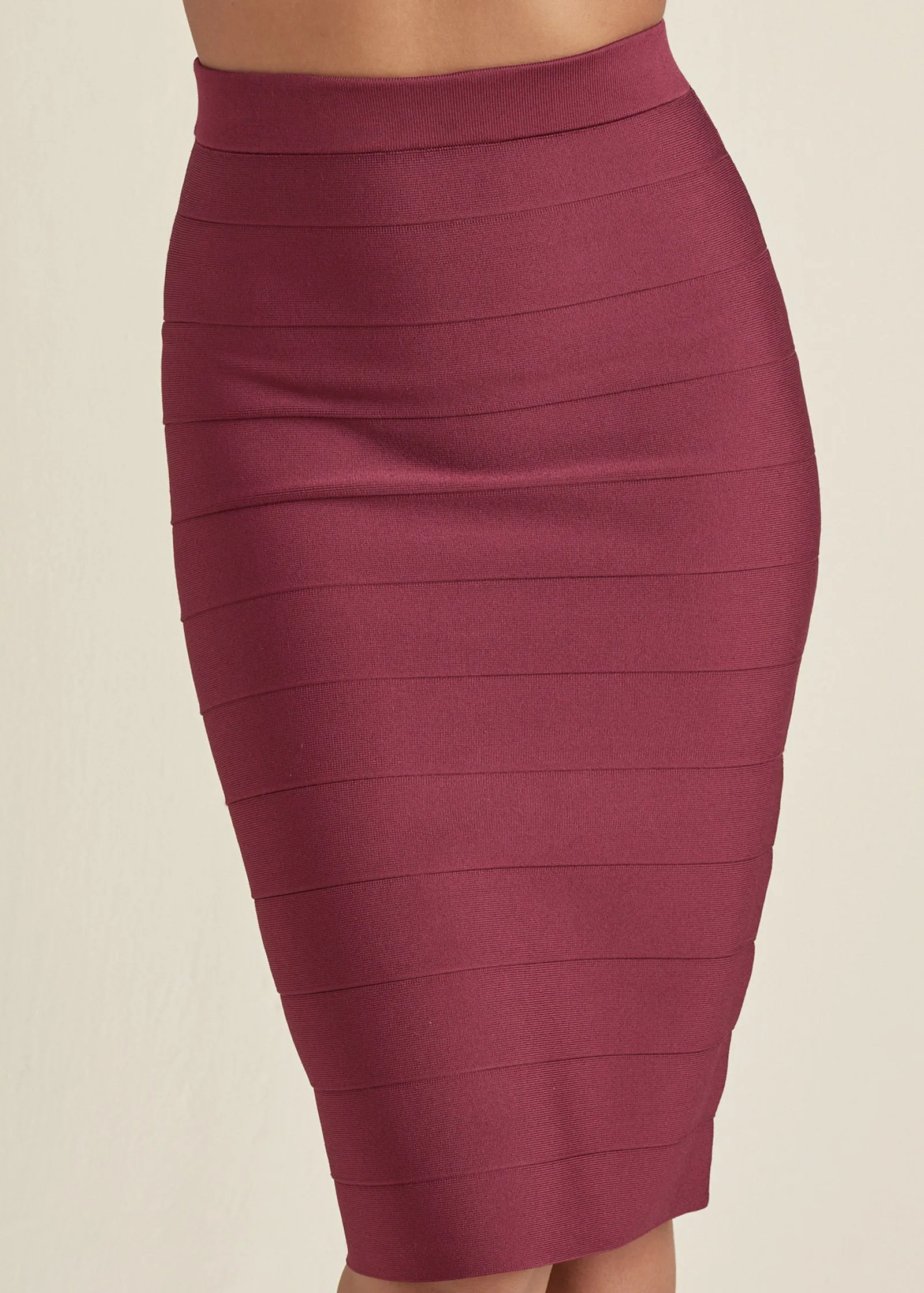 Midi Bandage Skirt - Wine sold by VENUS product image thumbnail 4