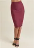 Midi Bandage Skirt - Wine sold by VENUS