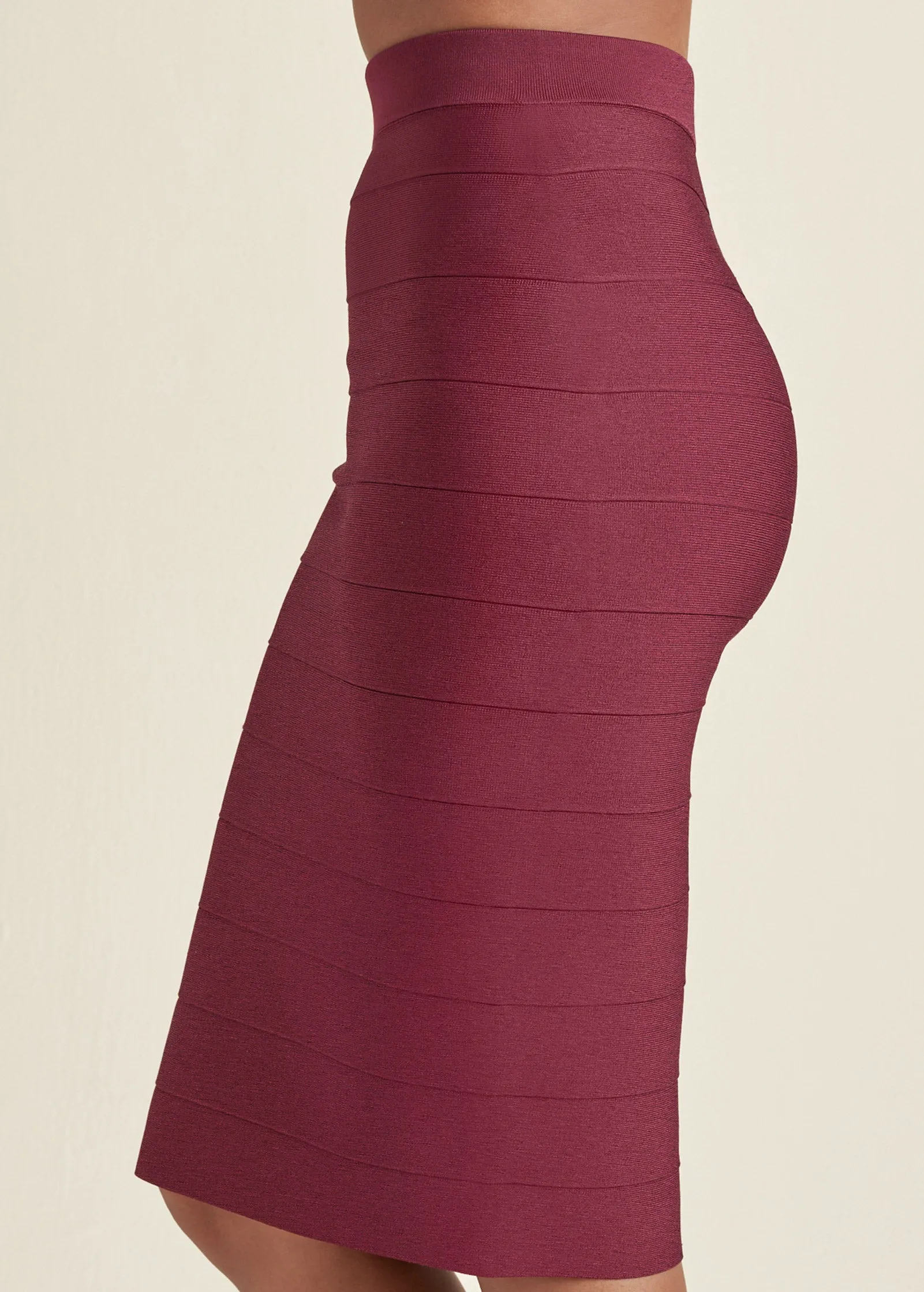 Midi Bandage Skirt - Wine sold by VENUS product image thumbnail 5