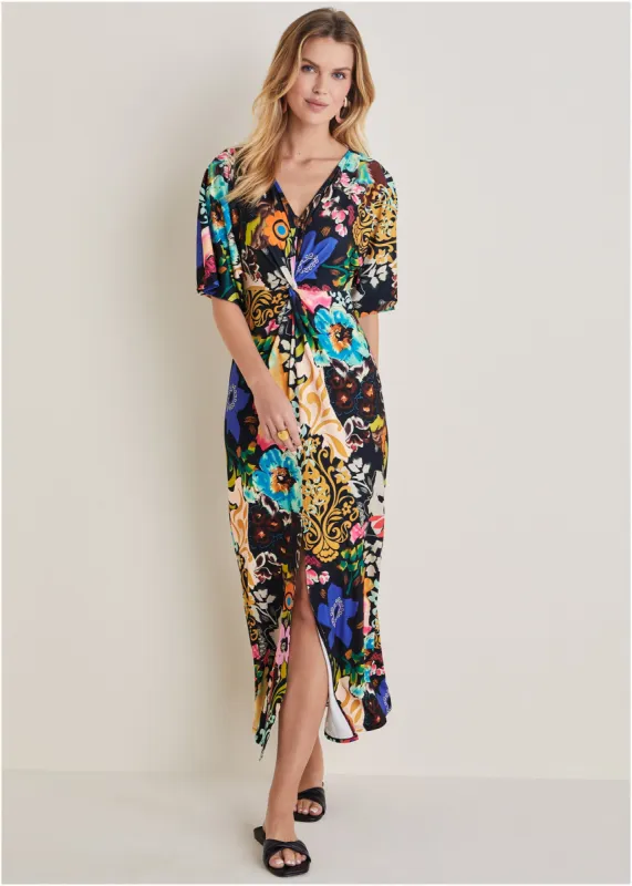 Twist Front Maxi Dress - Viva La Vida sold by VENUS