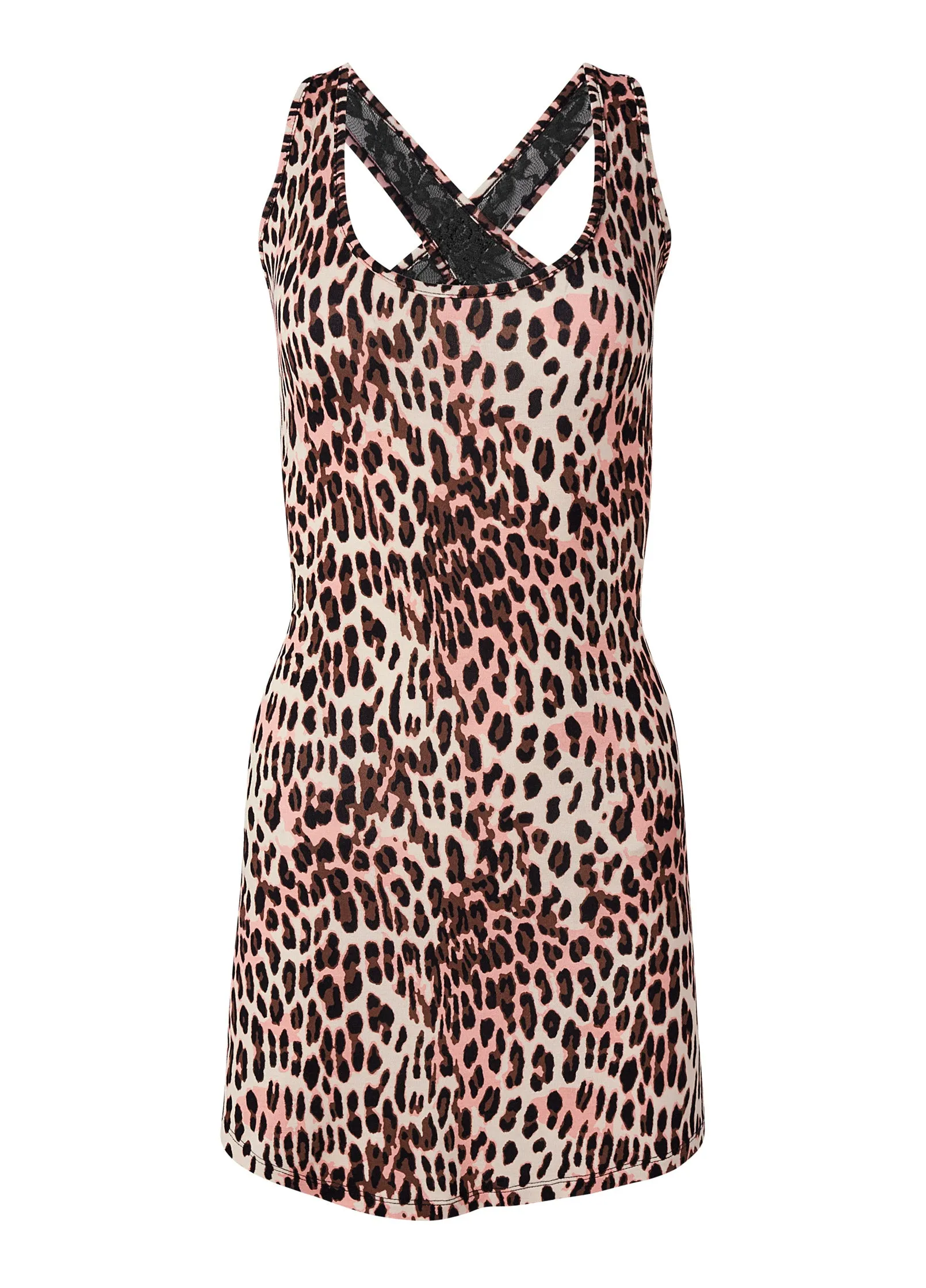 Lace Back Nightgown - Flirty Cheetah sold by VENUS product image thumbnail 5