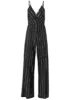 Sequin Pinstripe Jumpsuit - Black sold by VENUS