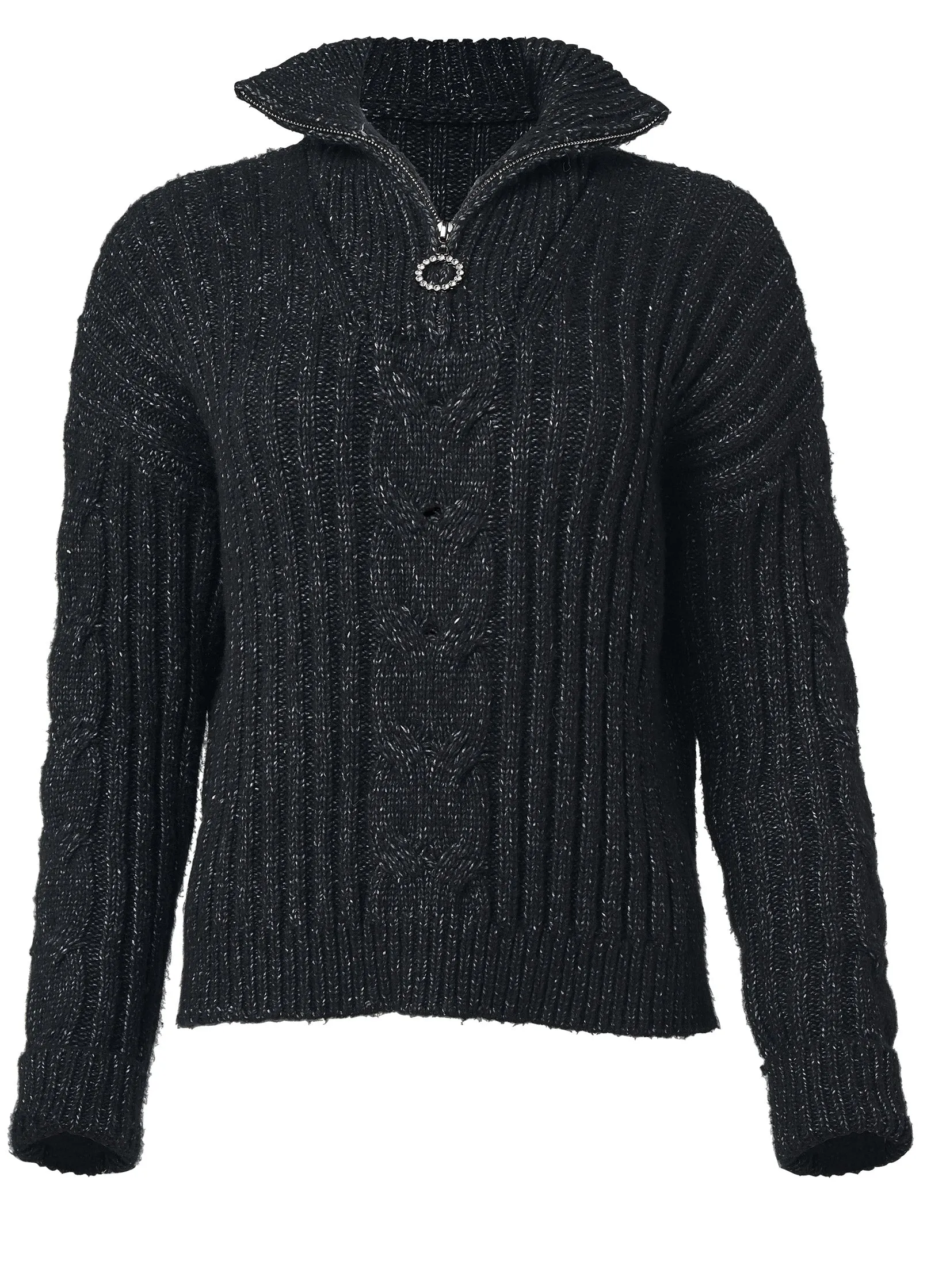 Quarter Zip Sweater - Black sold by VENUS product image thumbnail 5