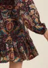 Burnout Velvet Mini Dress - Black Multi sold by VENUS