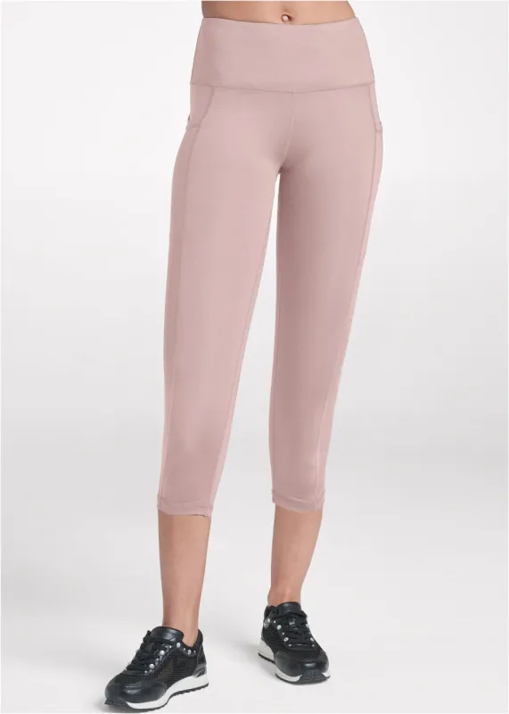 Pocket Capri Leggings - Tan sold by VENUS