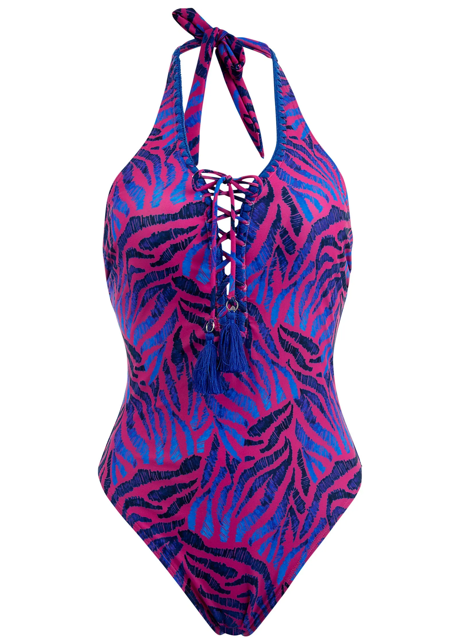 Halter One-Piece - Zebra Rave sold by VENUS product image thumbnail 3