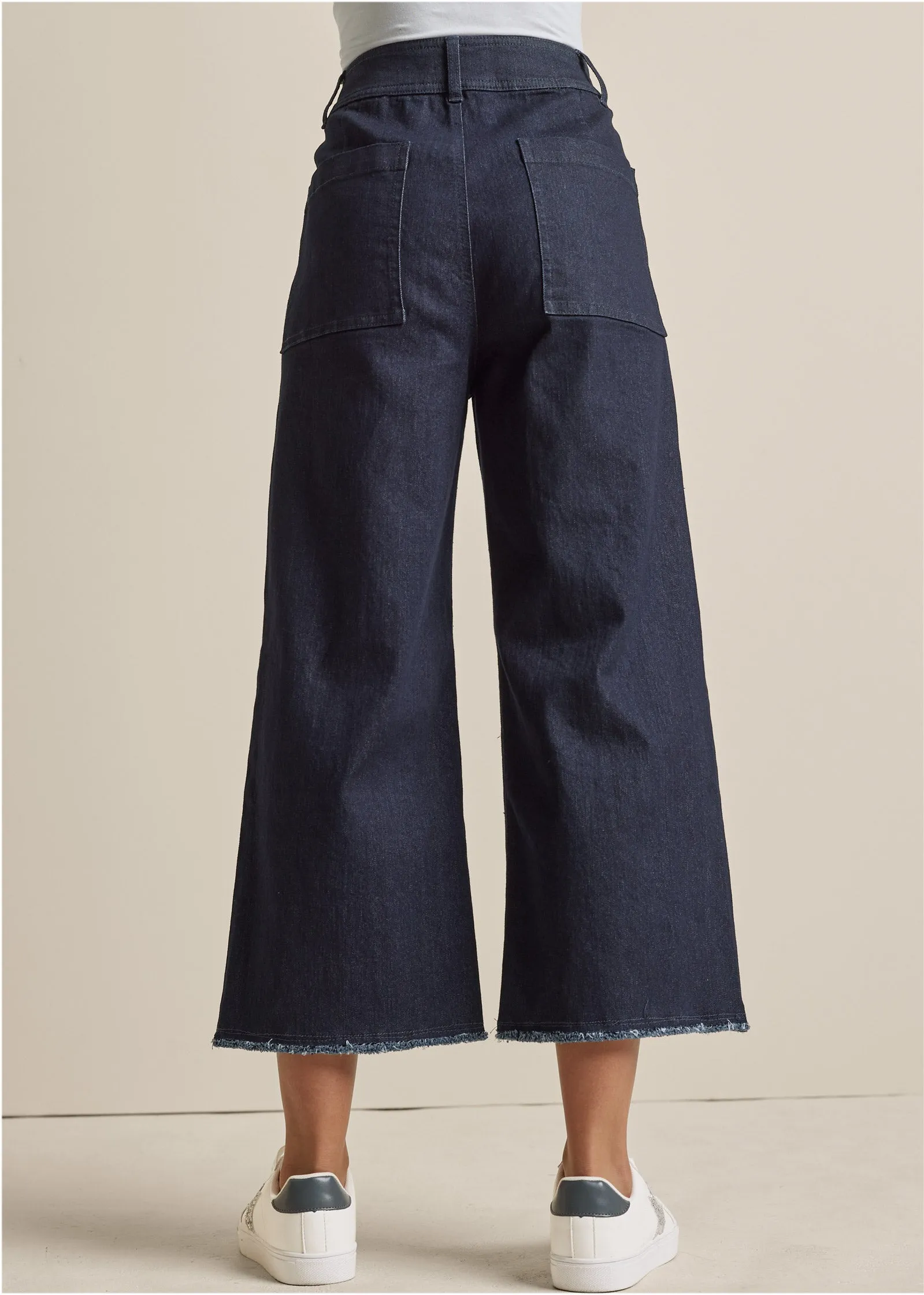 High Rise Wide Leg Jeans - Dark Wash sold by VENUS product image thumbnail 2