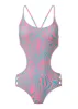 Strappy Monokini One-Piece - Parting Wave sold by VENUS