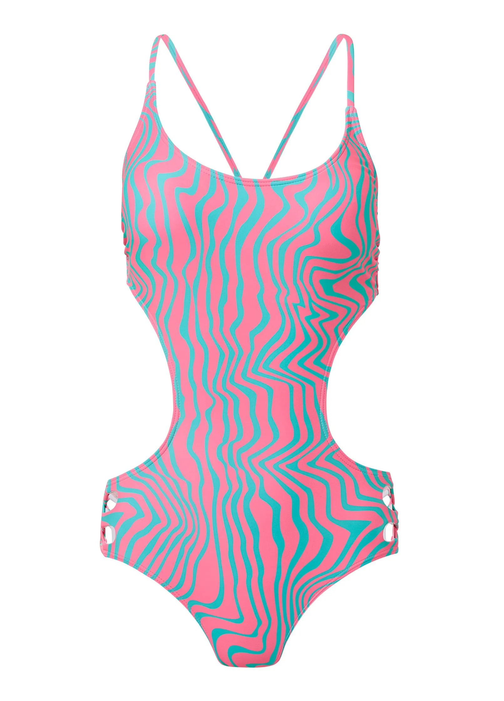 Strappy Monokini One-Piece - Parting Wave sold by VENUS product image thumbnail 5