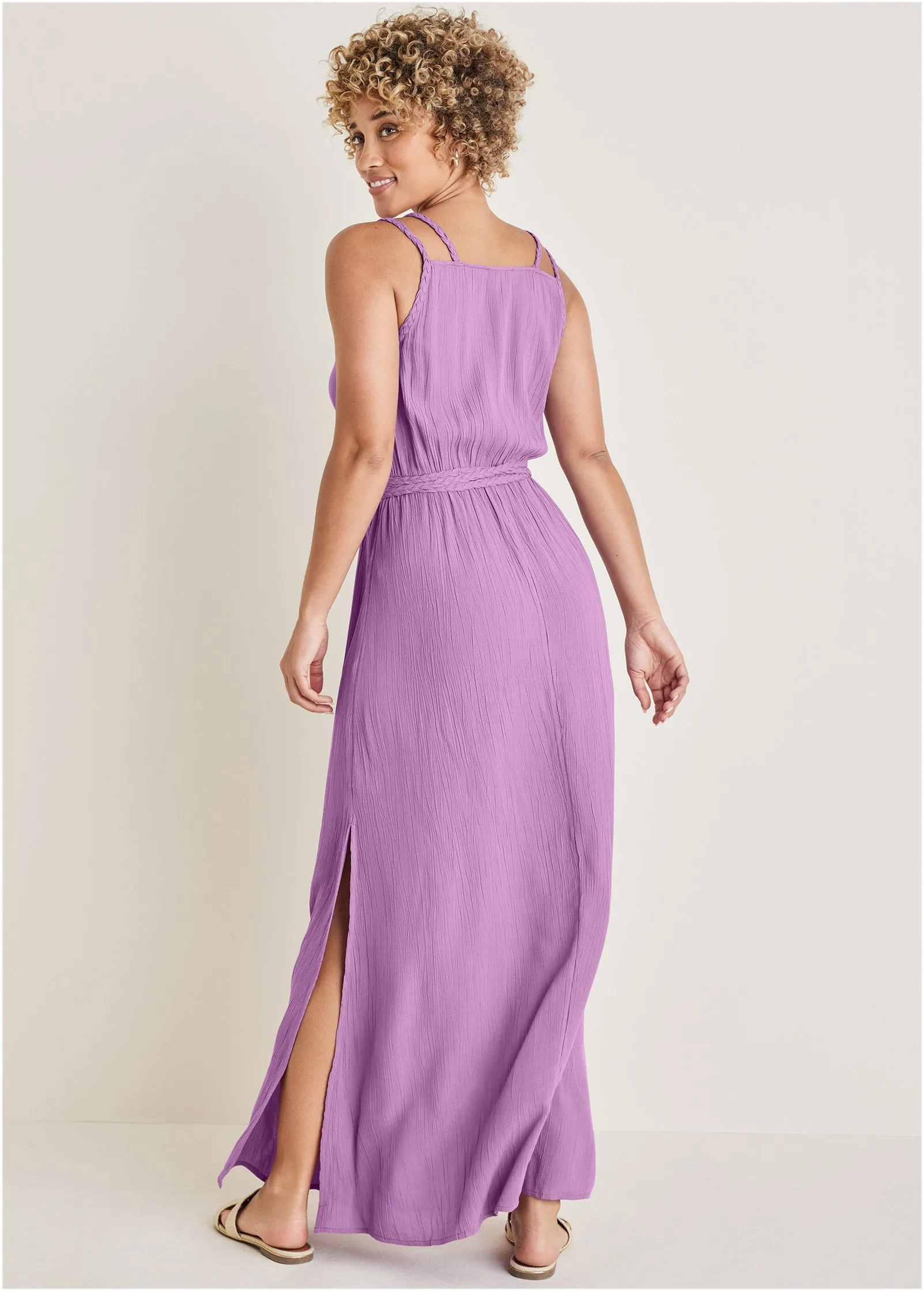 Braided Detail Maxi Dress - Purple sold by VENUS product image thumbnail 2