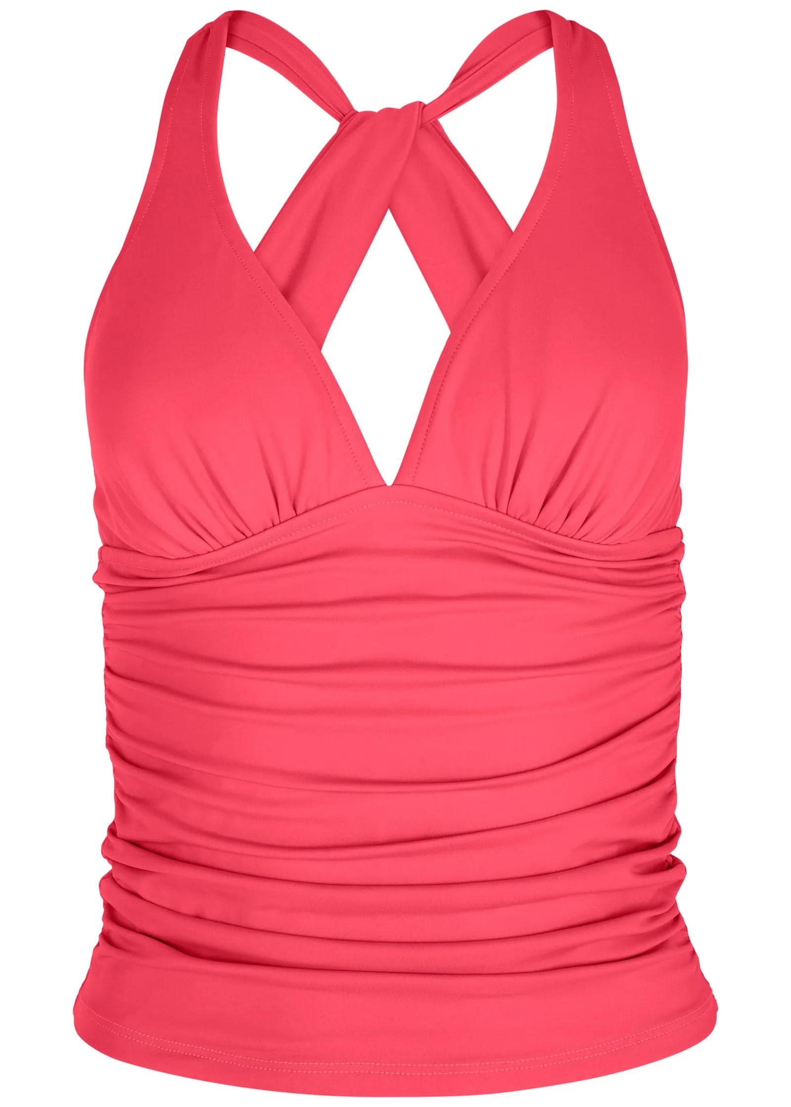 Smoothing V-back tankini - Sunset Pink sold by VENUS product image thumbnail 5