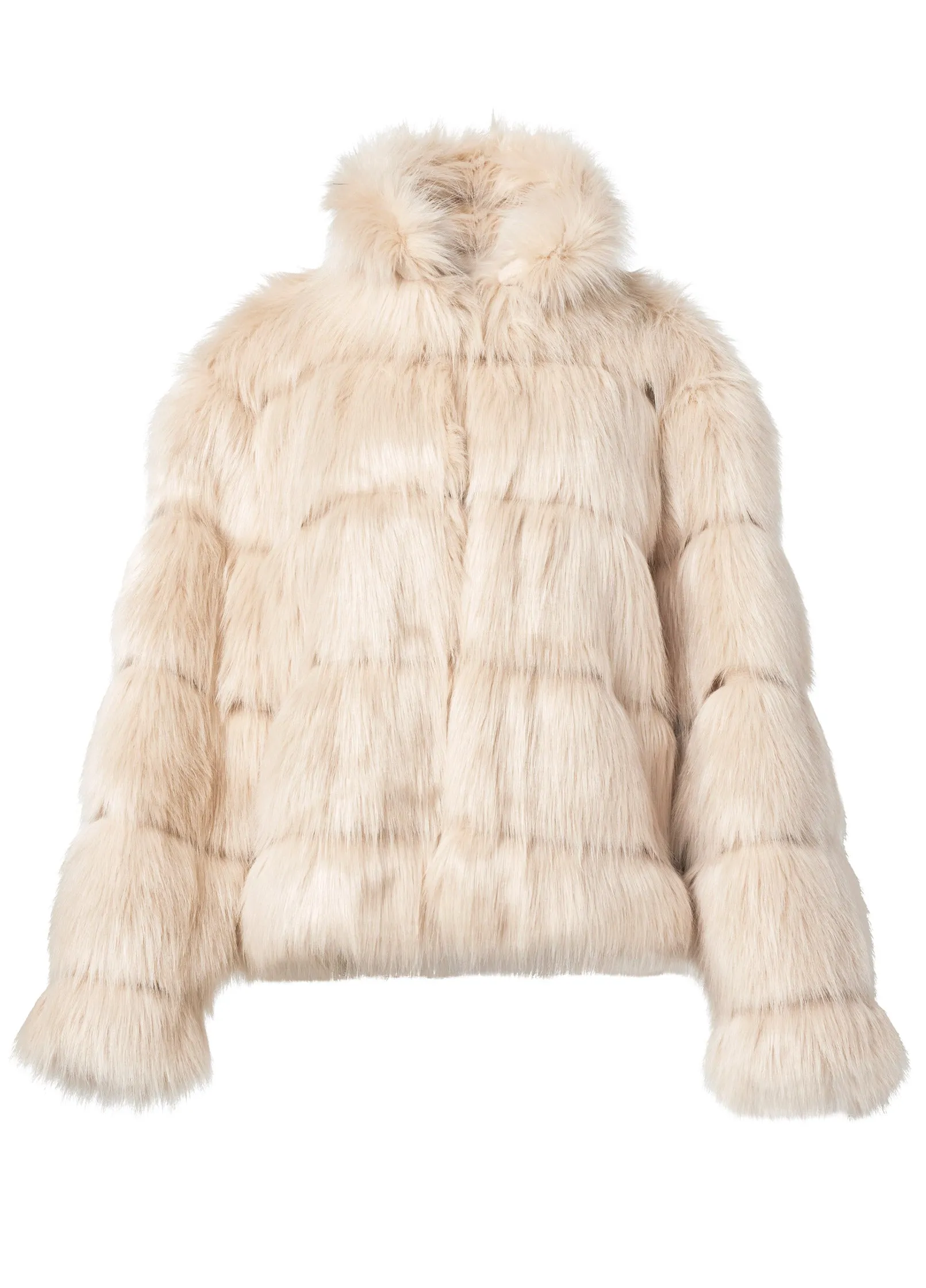 Luxe Tiered Faux Fur Coat - Light Brown sold by VENUS product image thumbnail 5