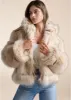 Luxe Tiered Faux Fur Coat - Light Brown sold by VENUS