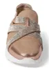 Glitter Wedge Sneakers  - Rose Gold sold by VENUS