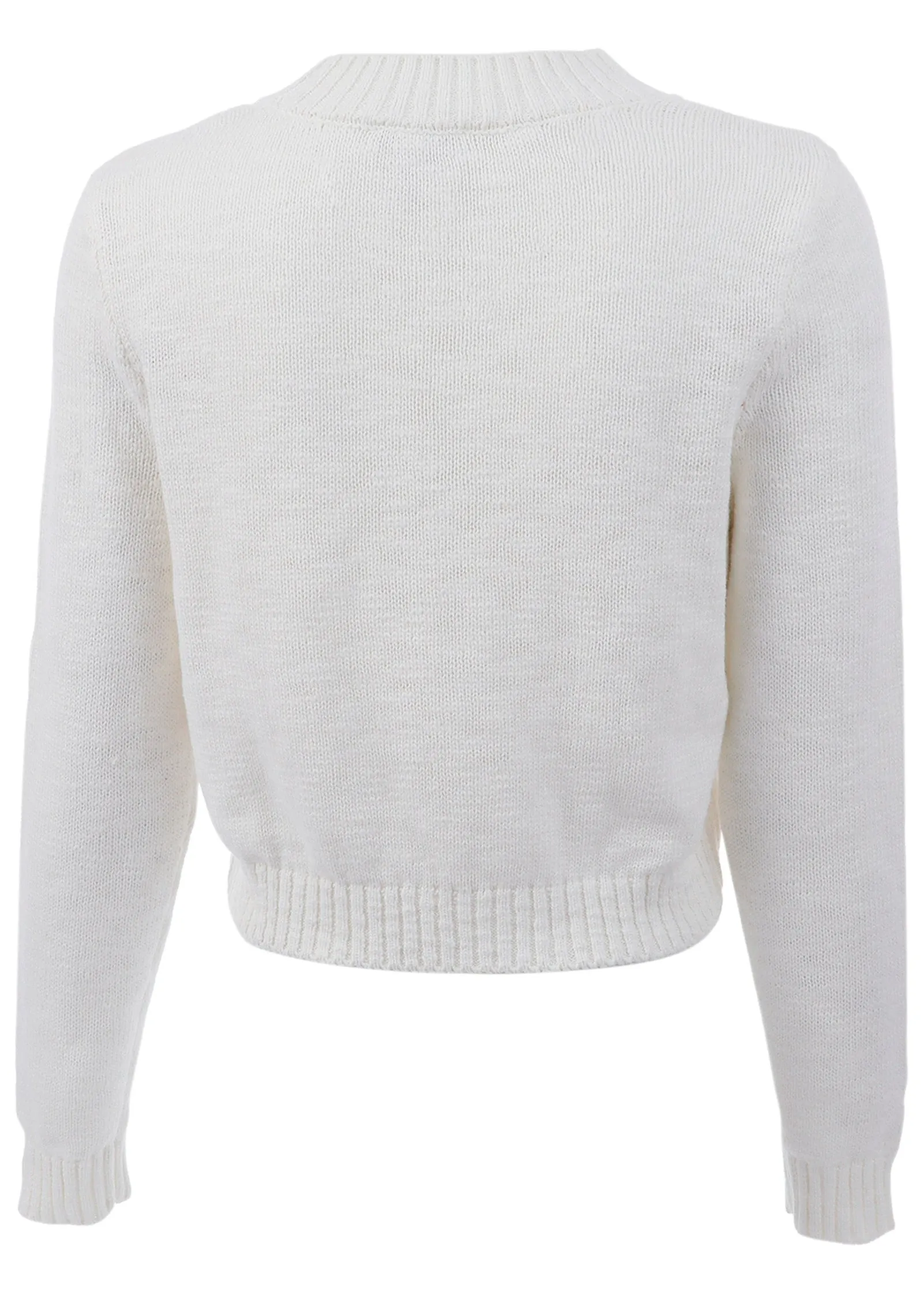 Slub Crew Neck Sweater - White Multi sold by VENUS product image thumbnail 5