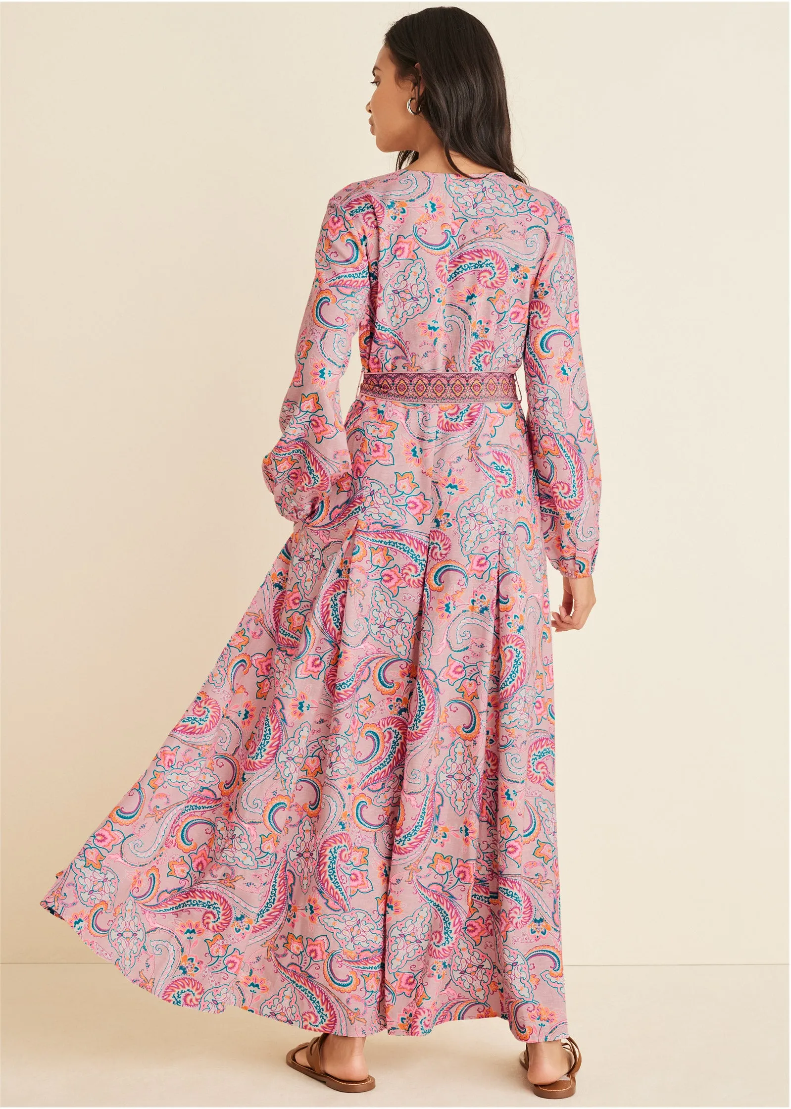Tie-Waist Maxi Dress - Venetian Paisley sold by VENUS product image thumbnail 2