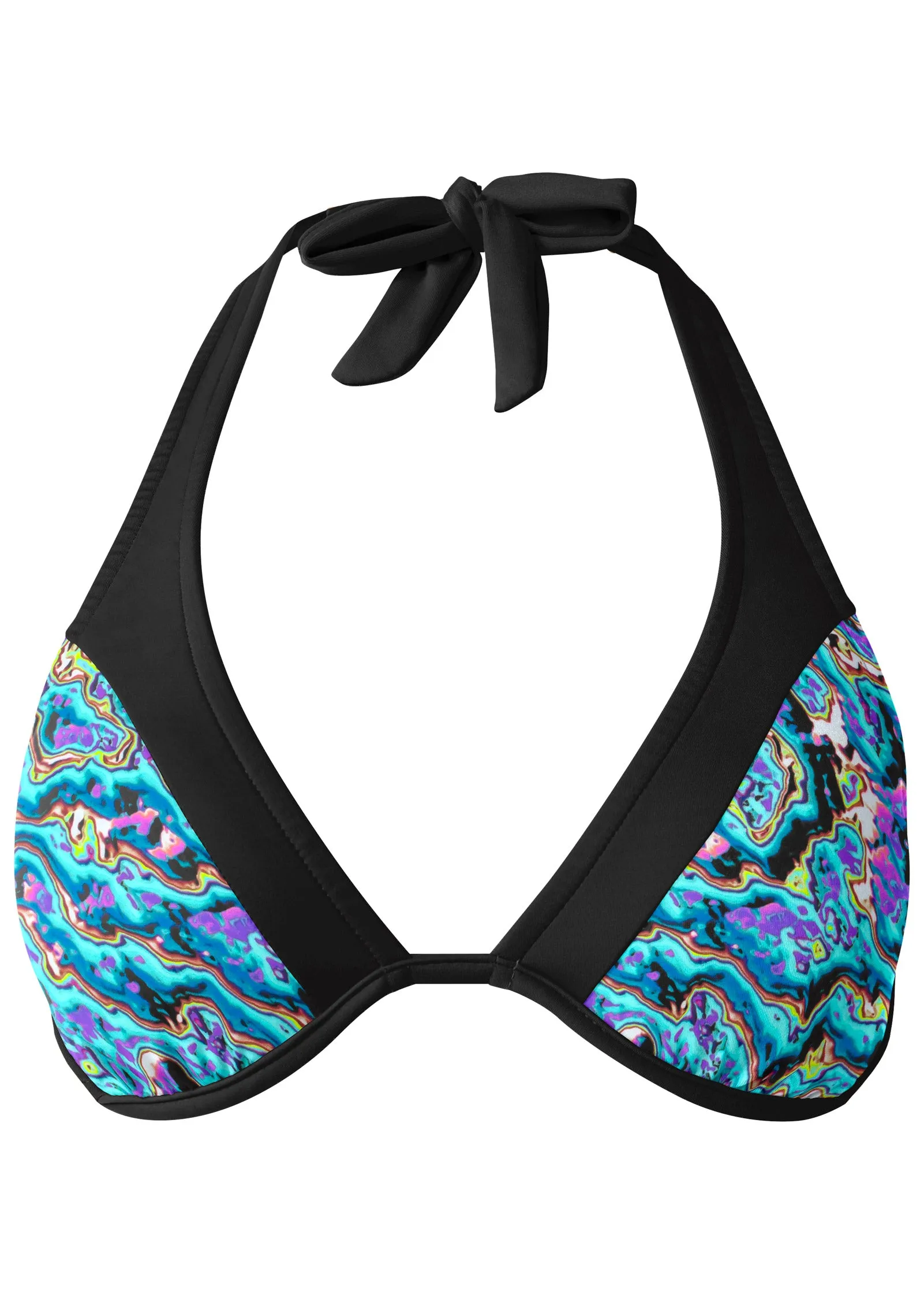 Belize Halter Bikini Top - Moonstone Swirl sold by VENUS product image thumbnail 5