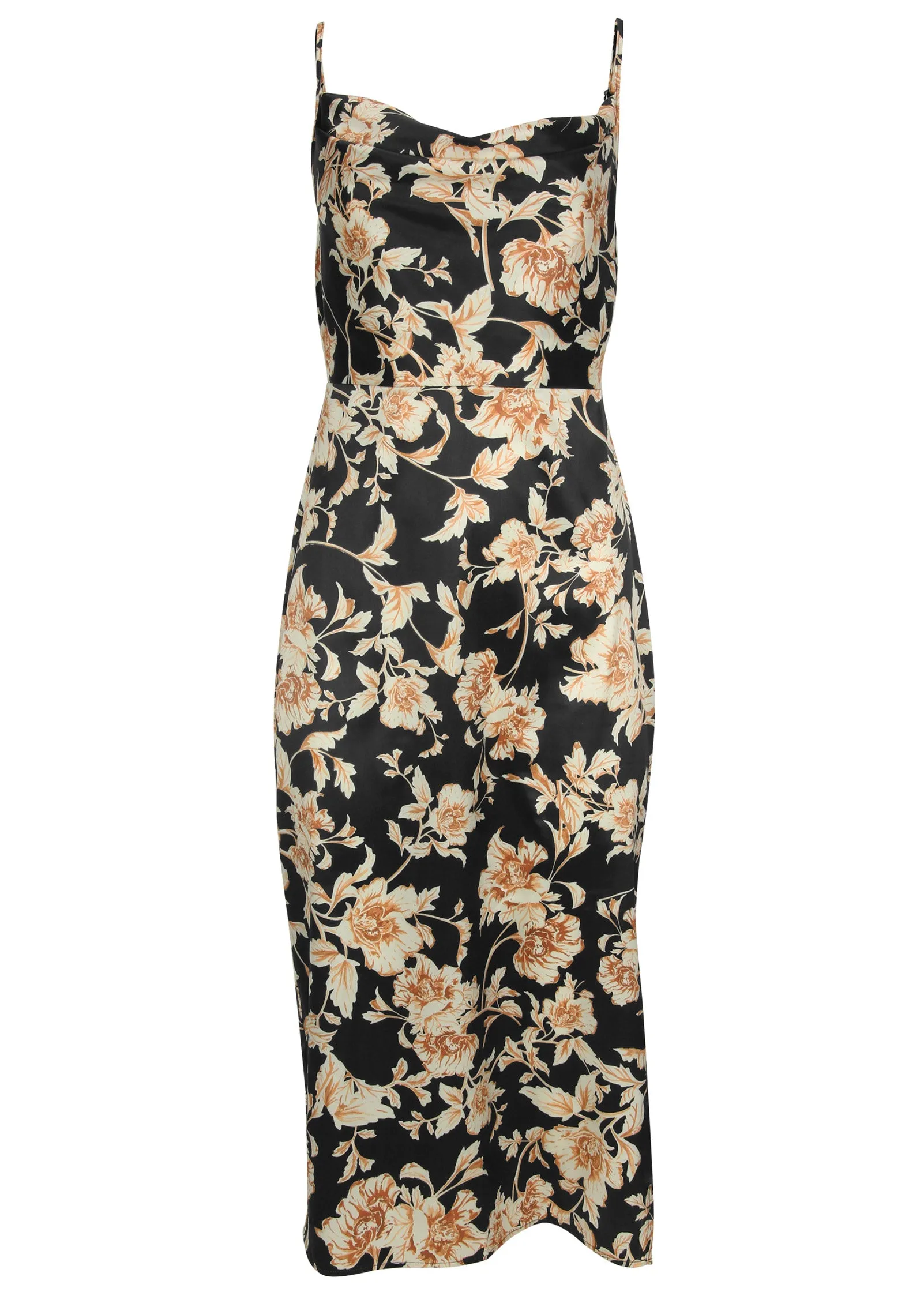 Cowl Neck Slip Dress - Nouveau Roses sold by VENUS product image thumbnail 3