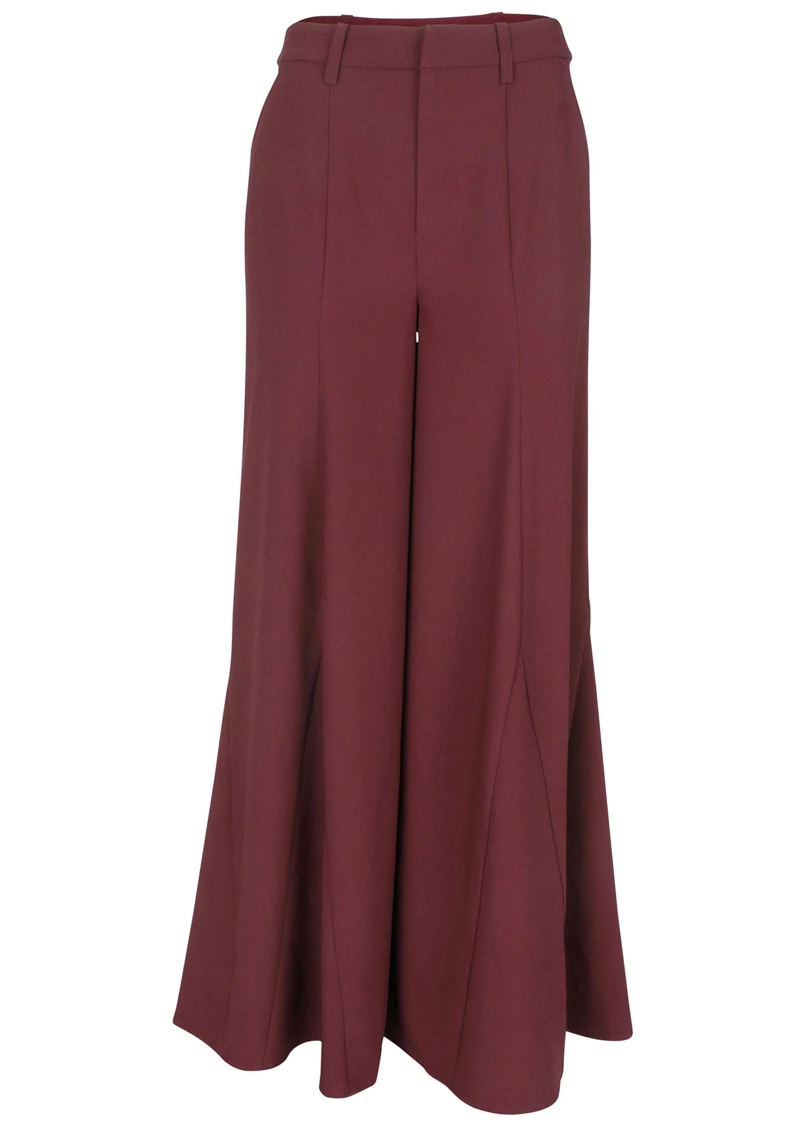 Dramatic Flare Pants - Wine sold by VENUS product image thumbnail 4
