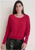 Bling Cold-Shoulder Blouse - Barberry sold by VENUS