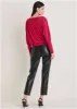 Bling Cold-Shoulder Blouse - Barberry sold by VENUS