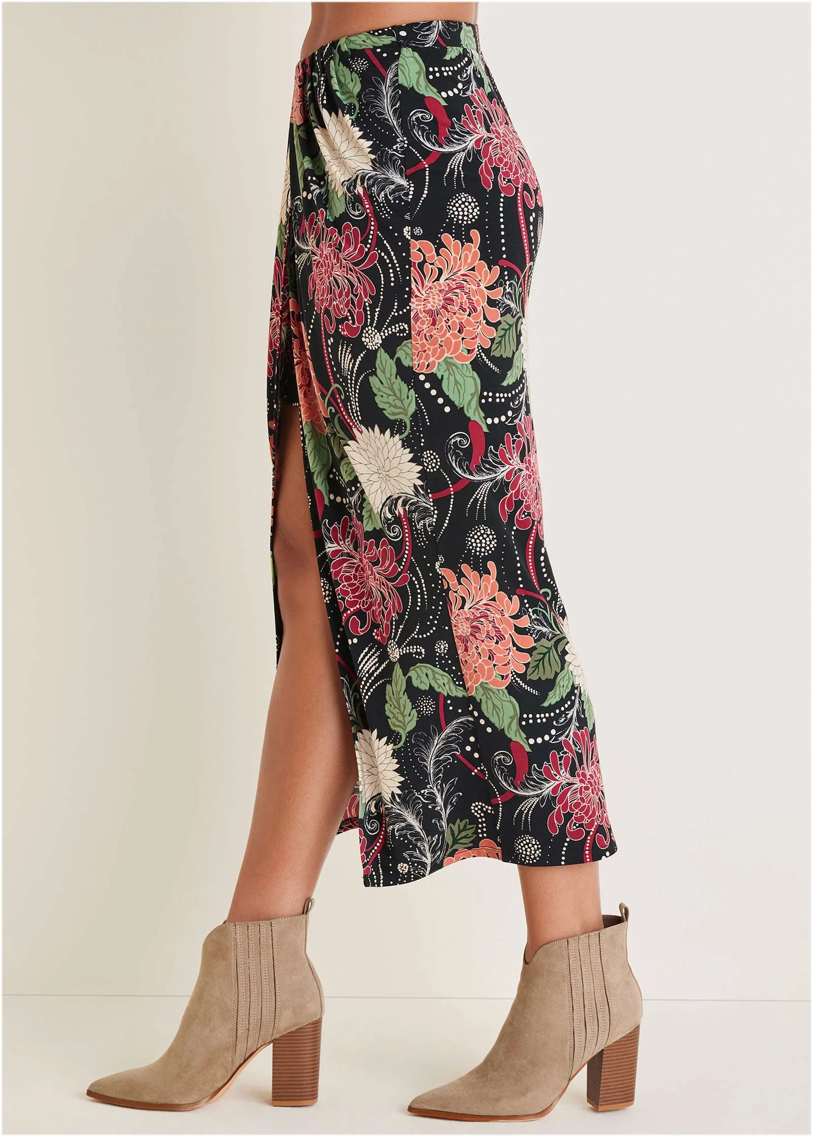 Stretch Knit Wrap Skirt - Whimsical Mums sold by VENUS product image thumbnail 3