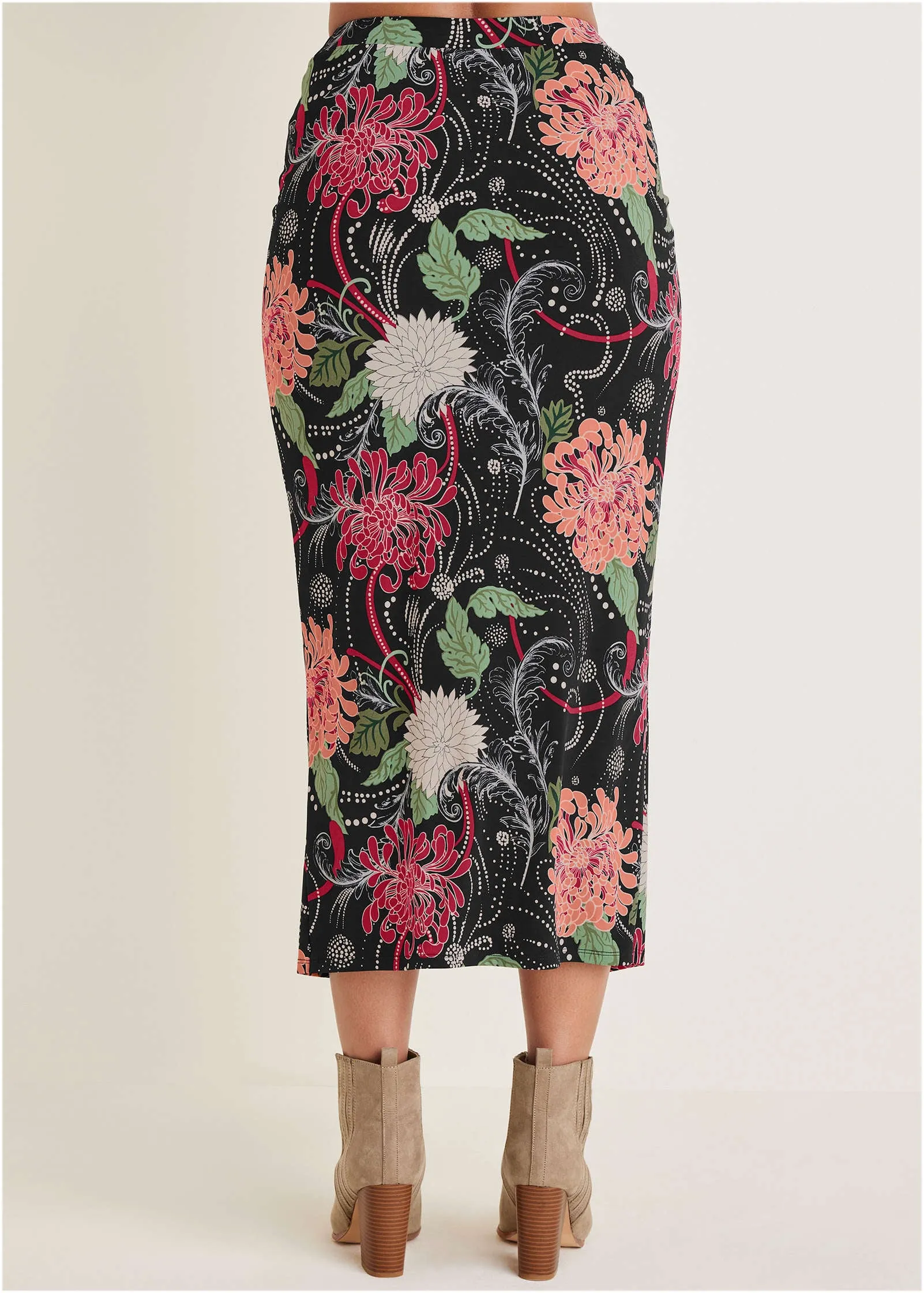 Stretch Knit Wrap Skirt - Whimsical Mums sold by VENUS product image thumbnail 2