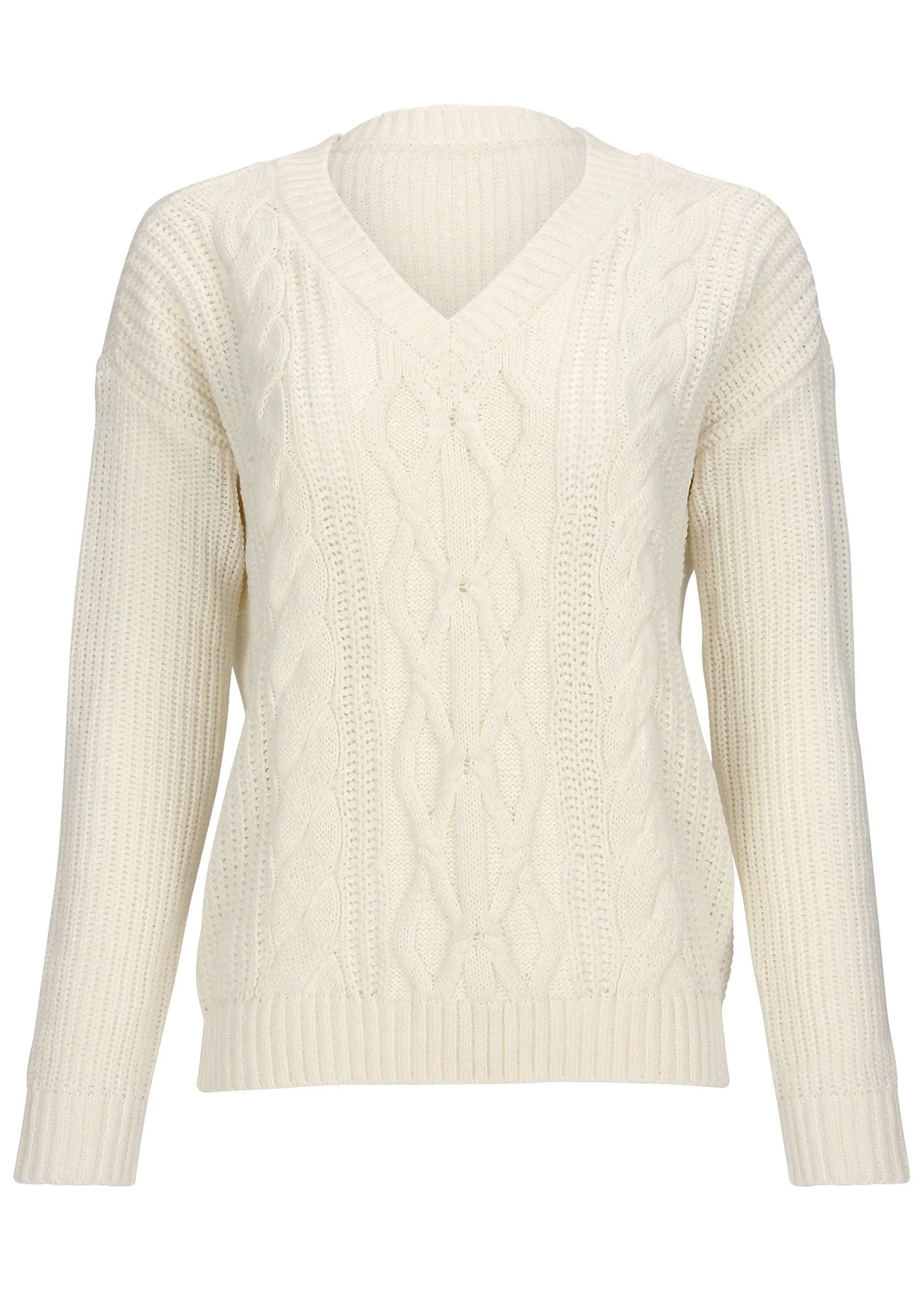 Cable Knit Sweater - Off White sold by VENUS product image thumbnail 4