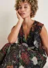 Floral Ruffle Detail Maxi - Whimsical Mums sold by VENUS