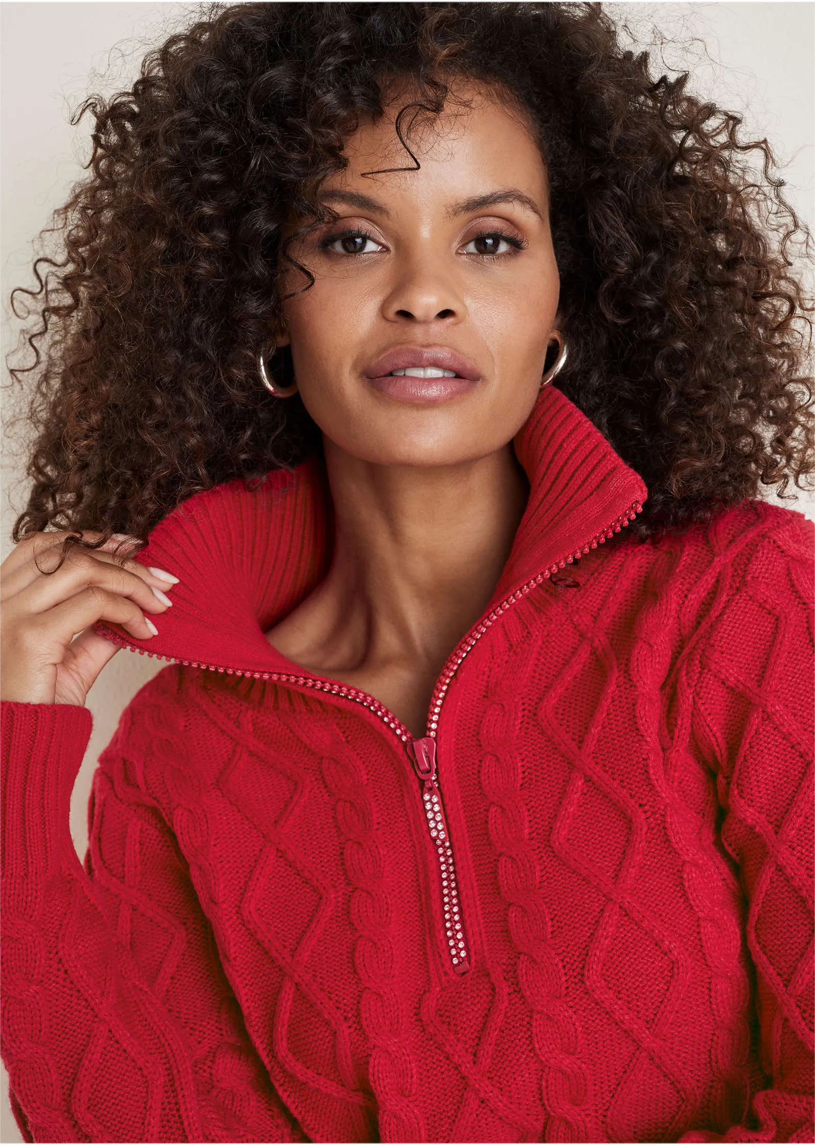 Zip Pullover - Equestrian Red sold by VENUS product image thumbnail 3