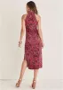 High Neck Midi Dress - Nouveau Tapestry sold by VENUS